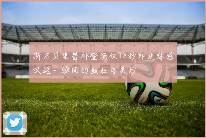 斯万贝里替补登场仅18秒即进球感叹这一瞬间的疯狂与美妙